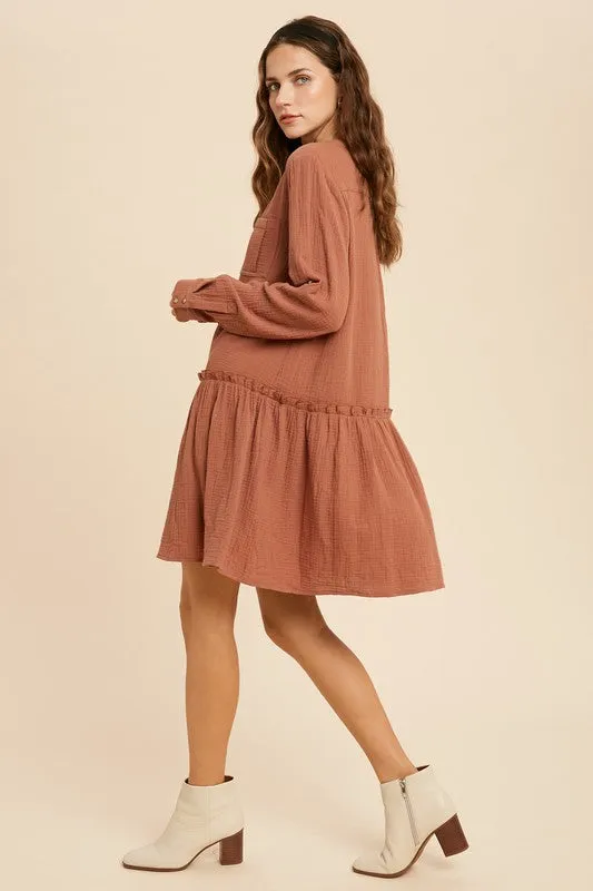 Peplum Hem Dress