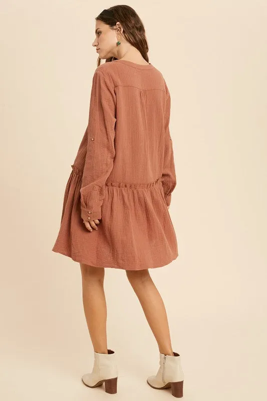 Peplum Hem Dress