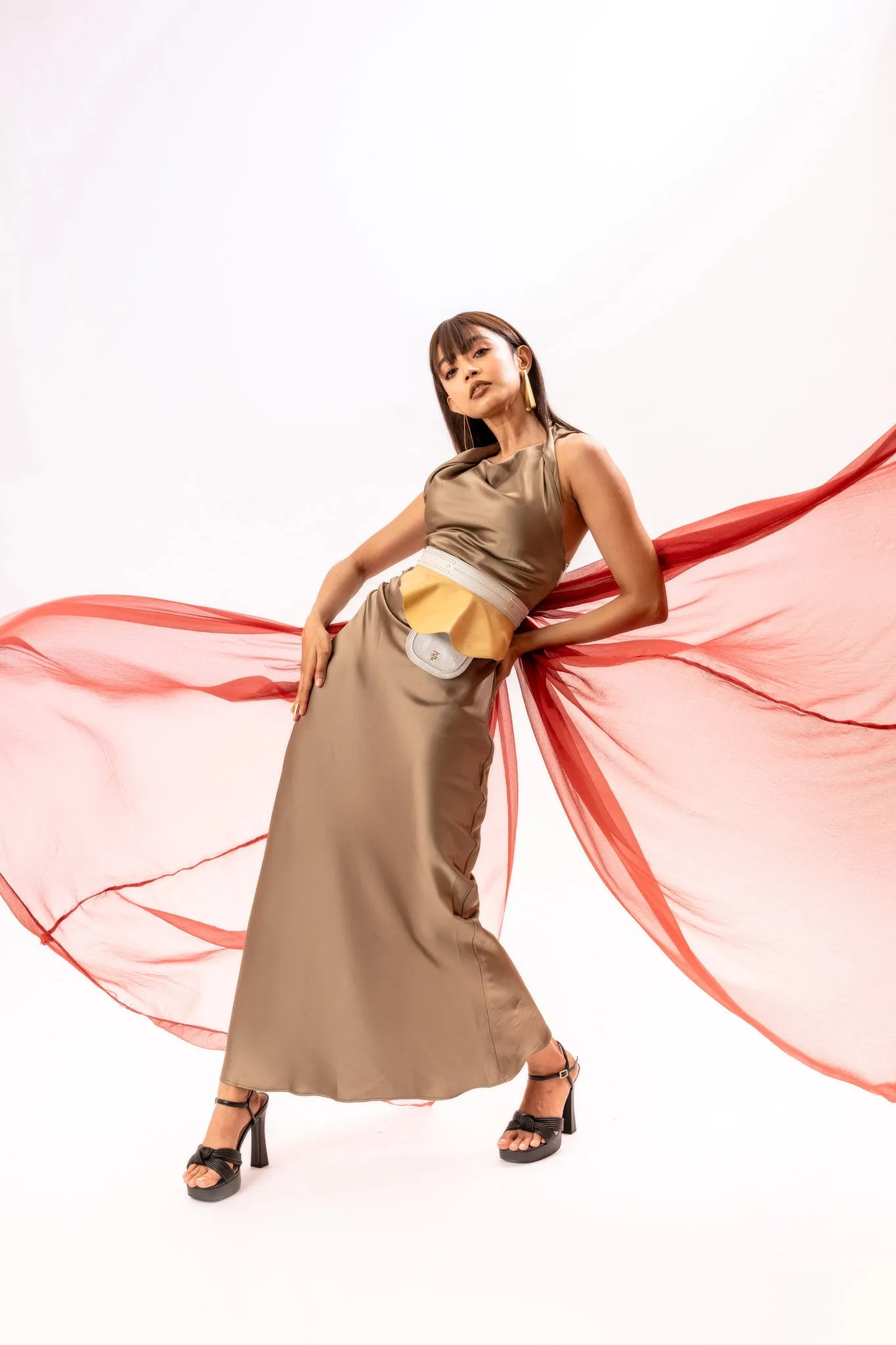 Peplum Pocket Belt - Gold & Silver