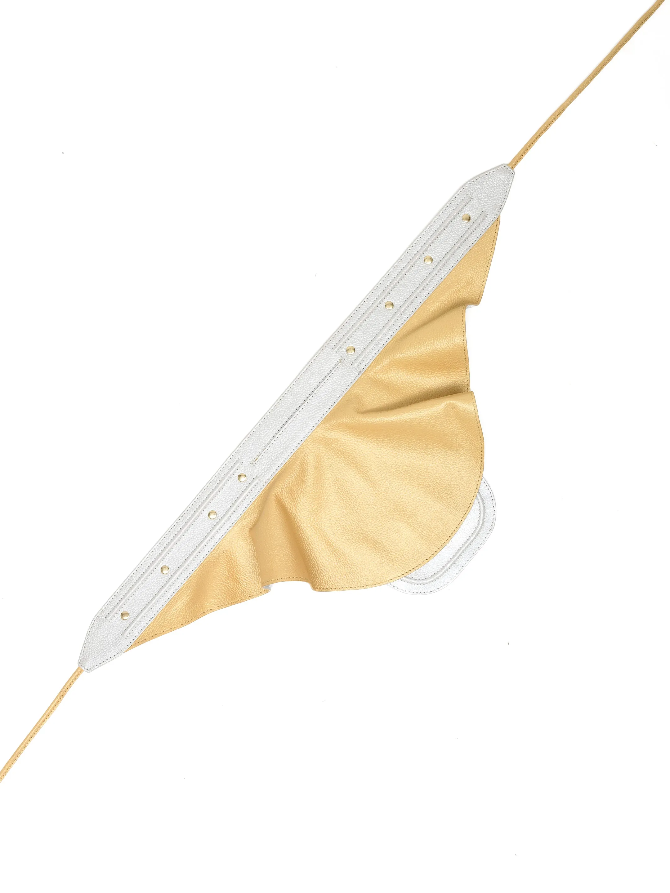 Peplum Pocket Belt - Gold & Silver