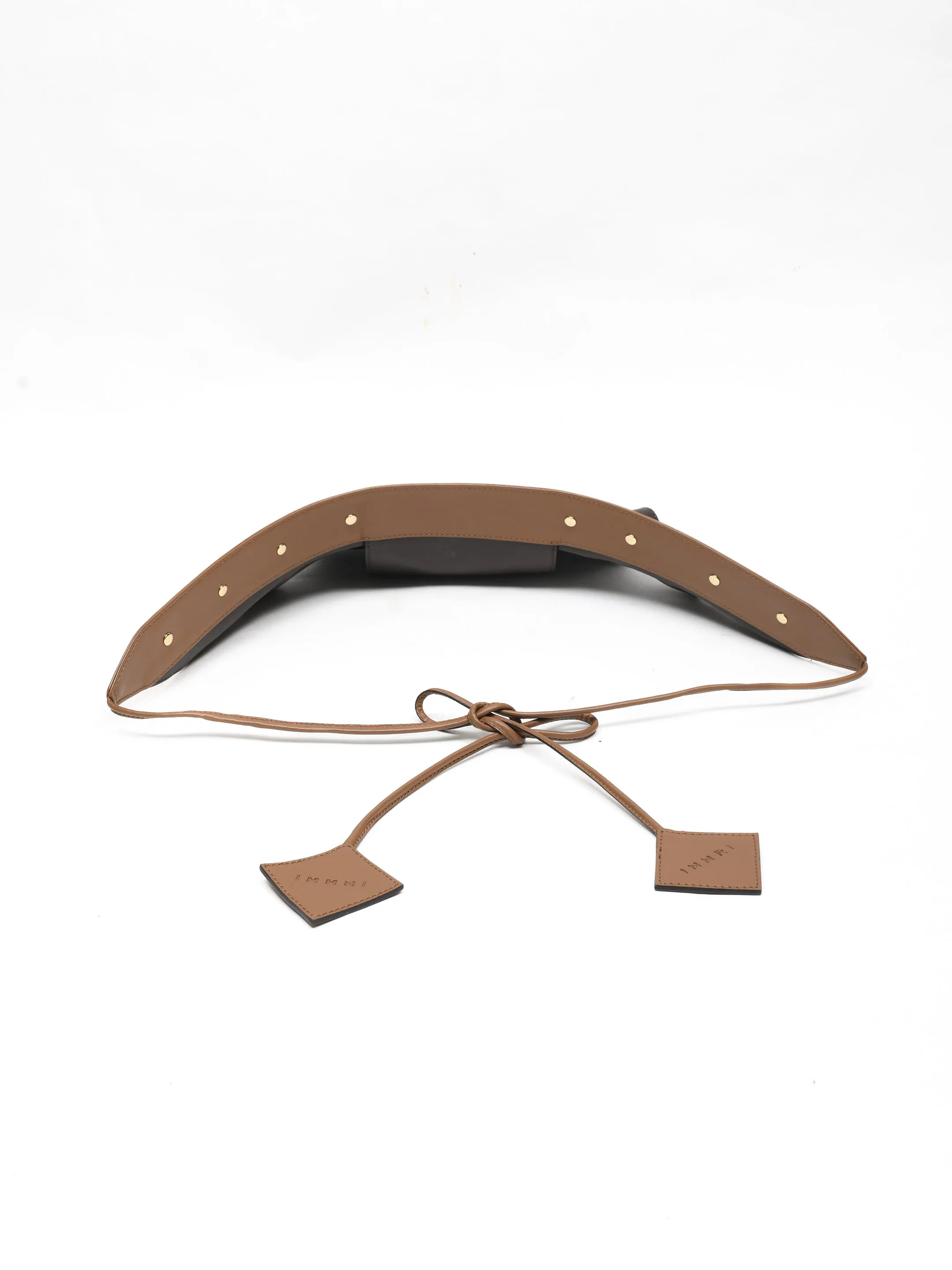 Peplum Pocket Belt - Tan & Brown