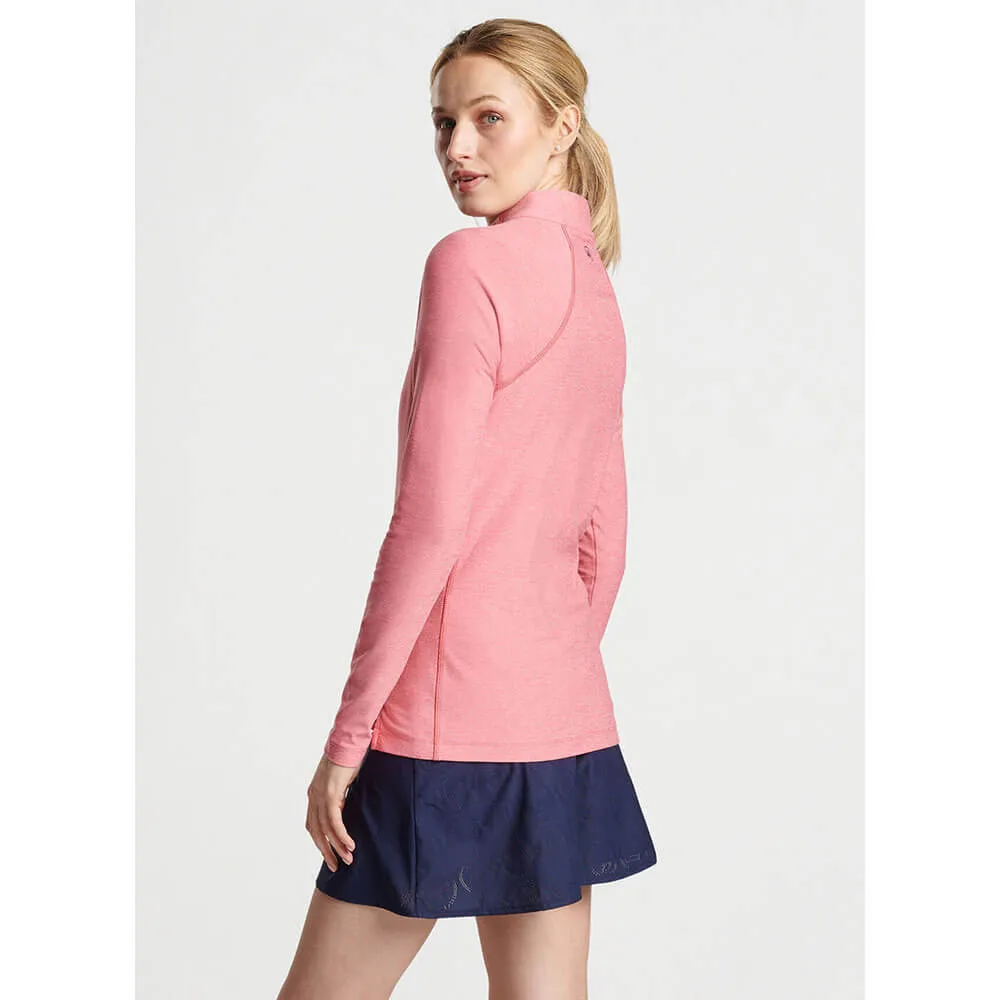 Peter Millar Women's Mélange Raglan Sleeve Perth Layer Pullover Sweatshirt - Primrose