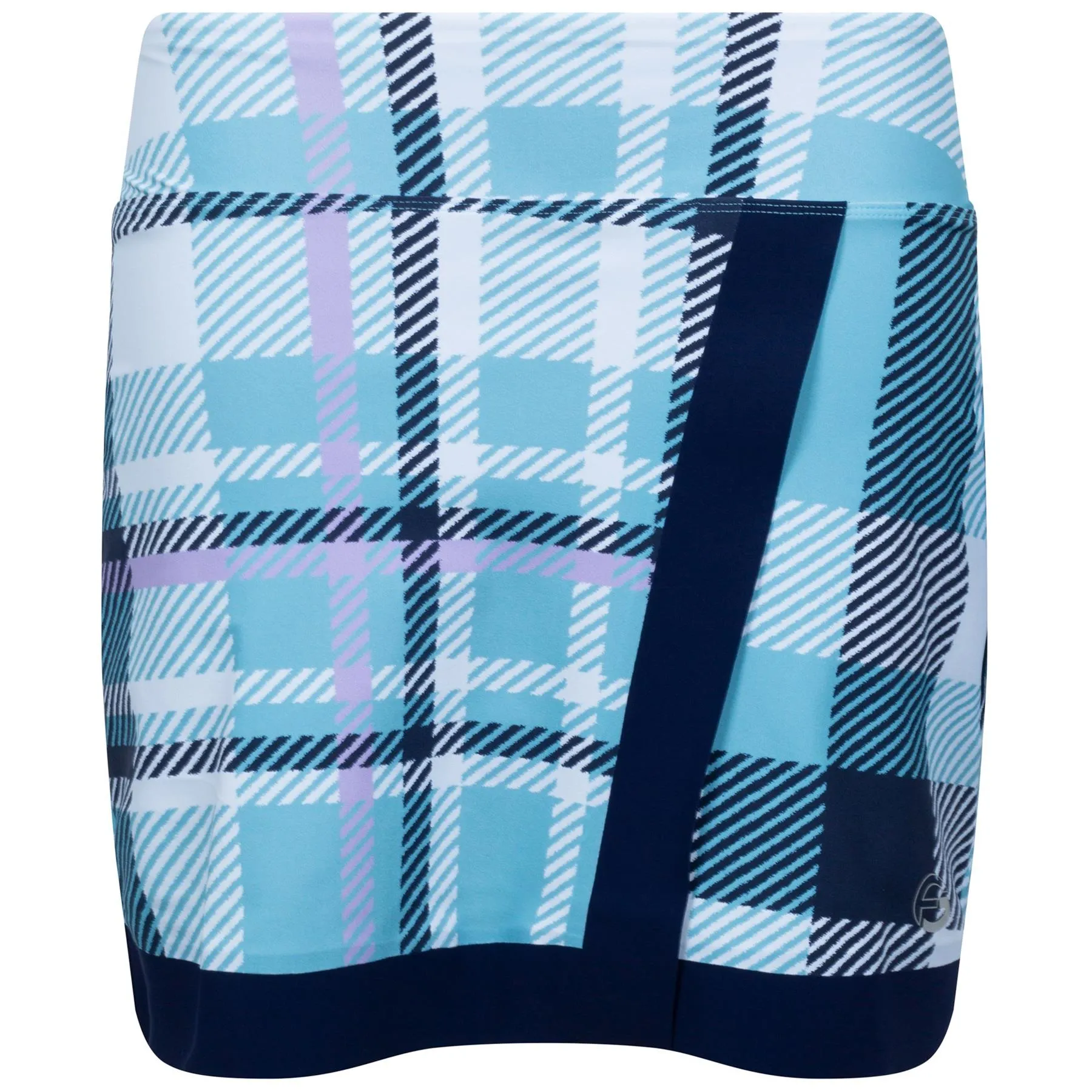 Plaid Perfection Wrap Skirt PRINT Blue Plaid