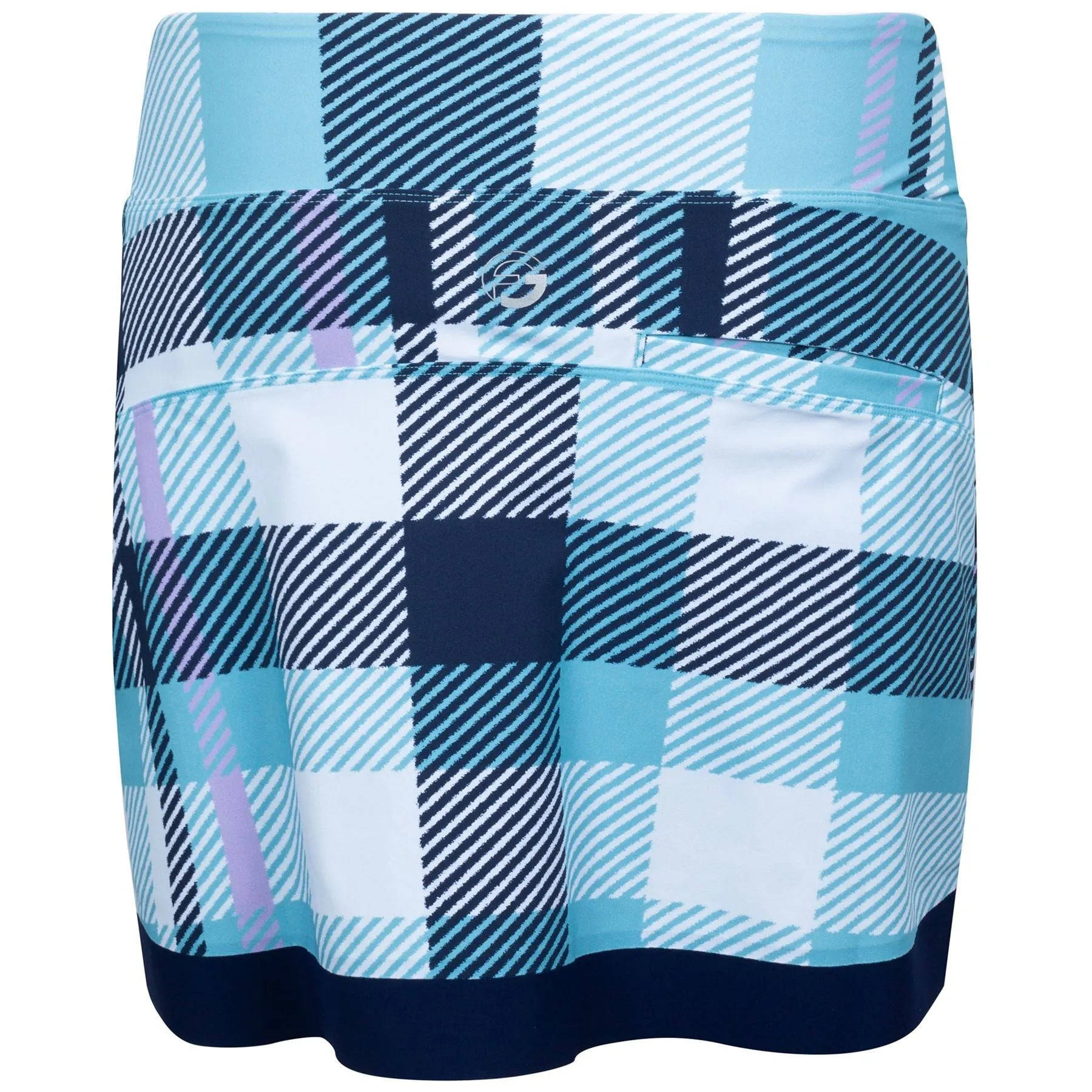 Plaid Perfection Wrap Skirt PRINT Blue Plaid