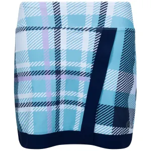 Plaid Perfection Wrap Skirt PRINT Blue Plaid
