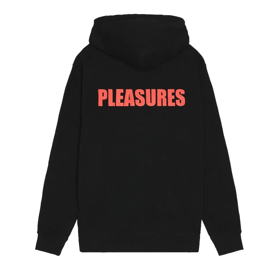 Pleasures Men Mouth Hoodie Black