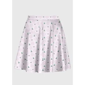 Plus Size Flower Fairy Kei Kawaii Plaid Skirt for Enchanting Style