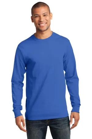 Port & Company Tall Long Sleeve Essential Tee. PC61LST Royal Tall