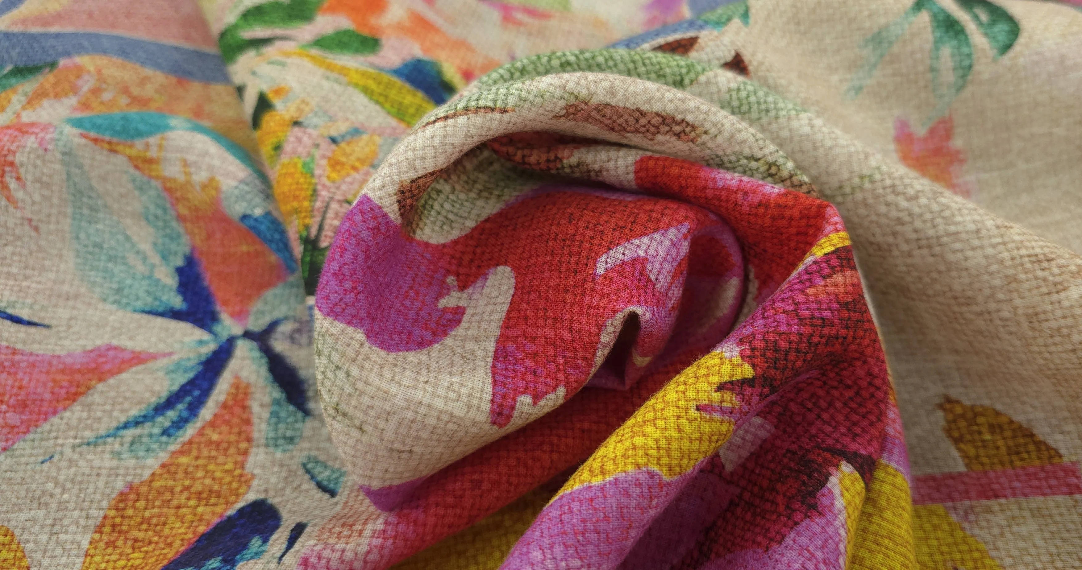 Printed Linen Fantasy