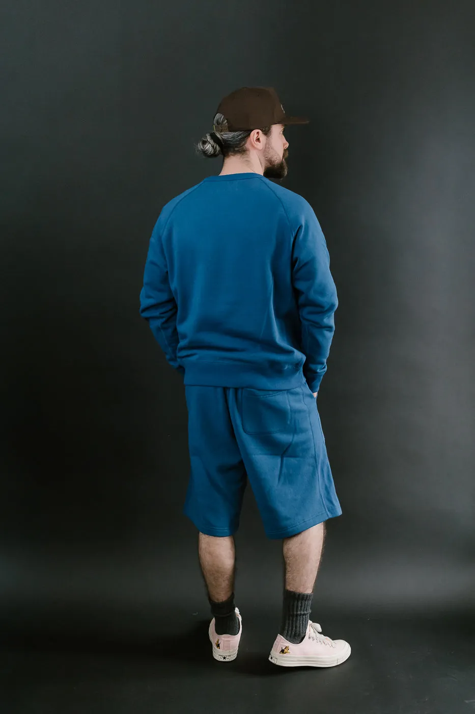Pullover Crew Neck - Super Looper French Terry - Varsity Blue