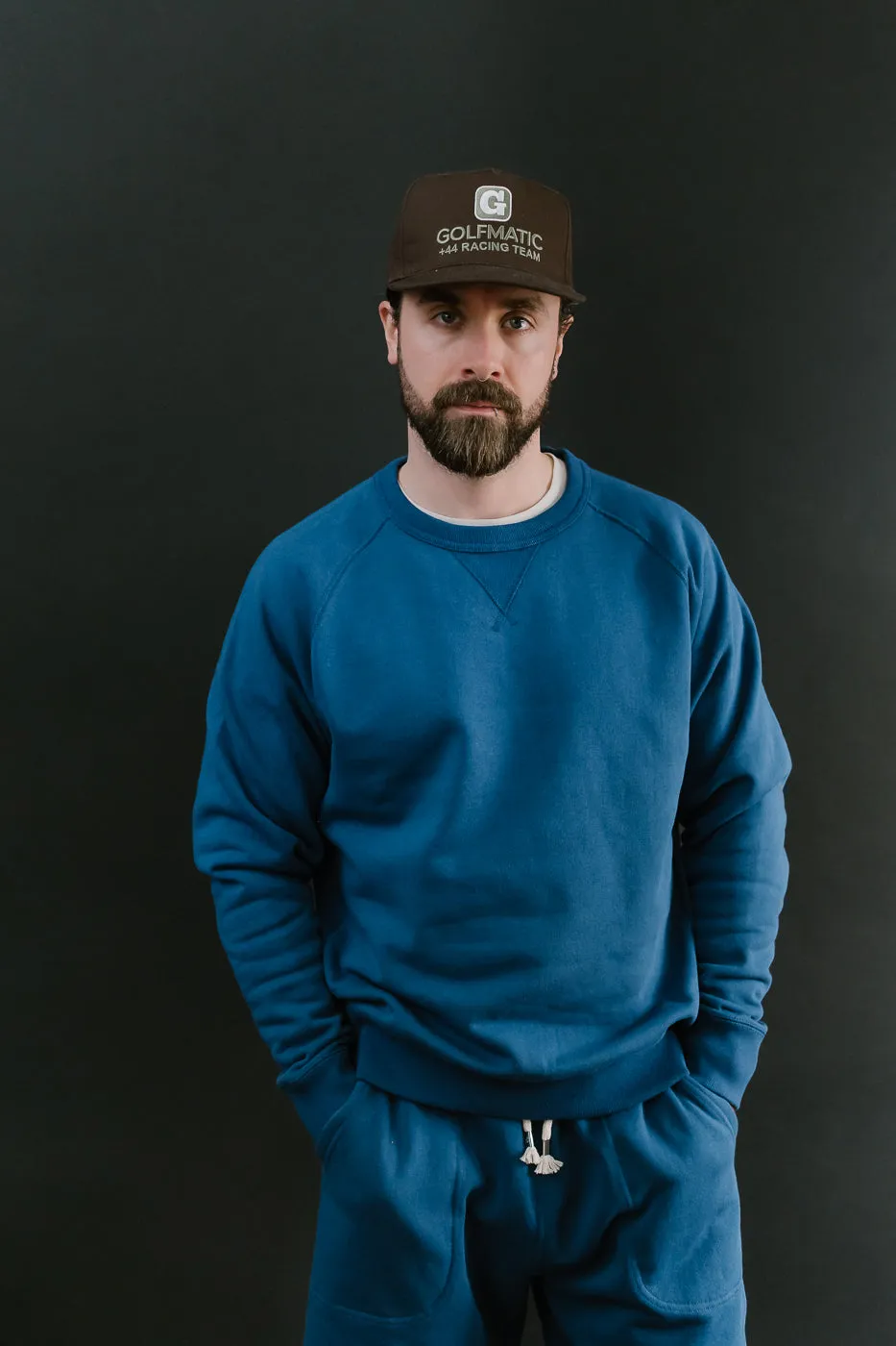Pullover Crew Neck - Super Looper French Terry - Varsity Blue