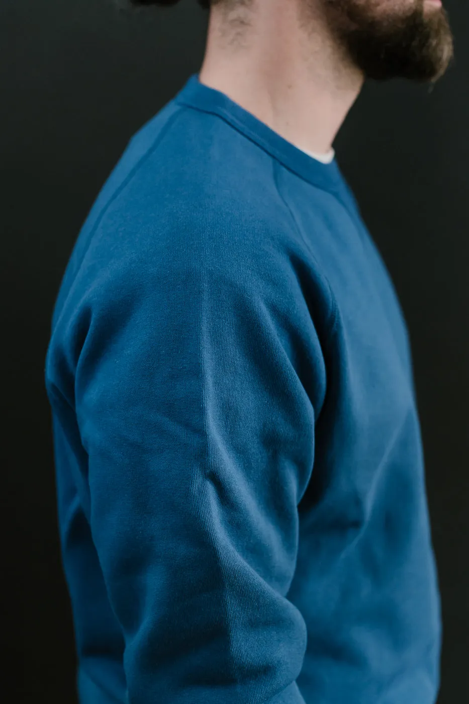 Pullover Crew Neck - Super Looper French Terry - Varsity Blue