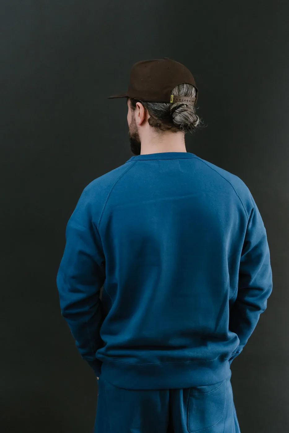 Pullover Crew Neck - Super Looper French Terry - Varsity Blue