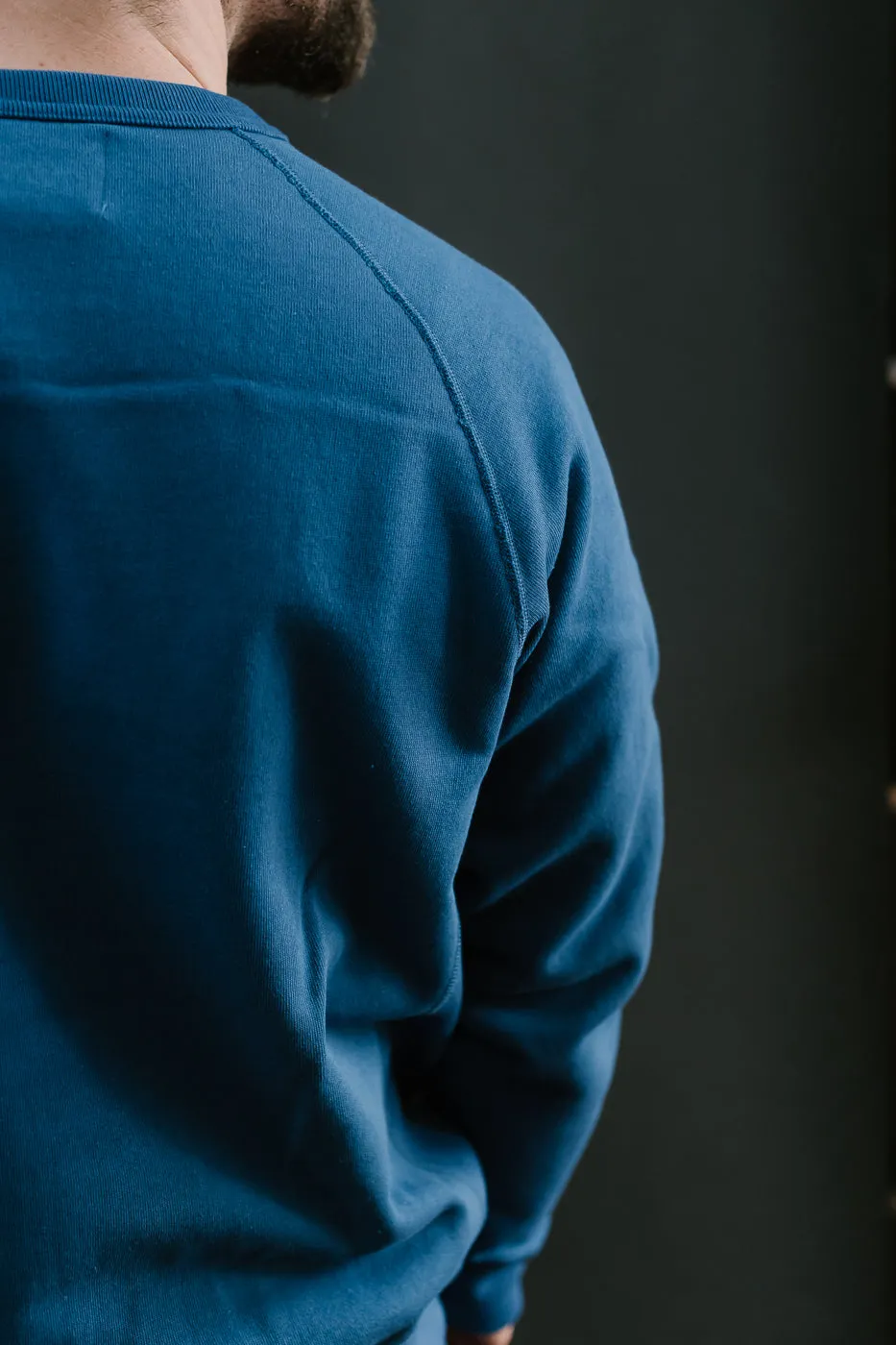 Pullover Crew Neck - Super Looper French Terry - Varsity Blue