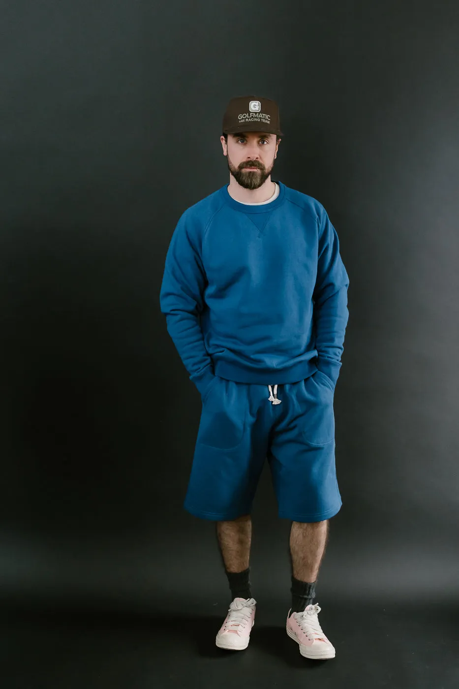 Pullover Crew Neck - Super Looper French Terry - Varsity Blue