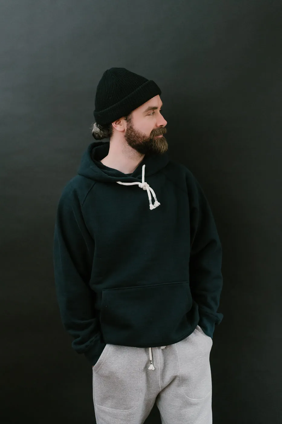 Pullover Hoodie 876gsm Double Heavyweight French Terry - Navy