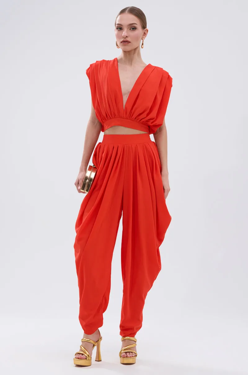 READY TO DANCE SLINKY VNECK BLOUSE