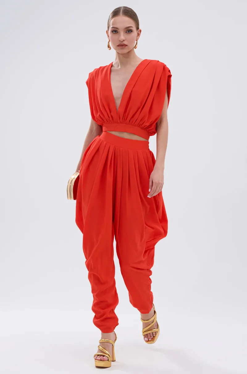 READY TO DANCE SLINKY VNECK BLOUSE