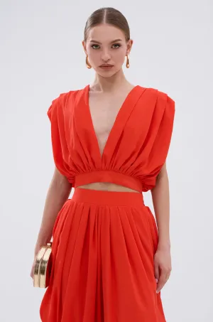 READY TO DANCE SLINKY VNECK BLOUSE