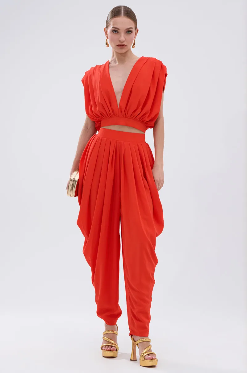 READY TO DANCE SLINKY VNECK BLOUSE