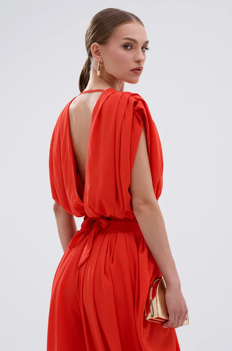 READY TO DANCE SLINKY VNECK BLOUSE