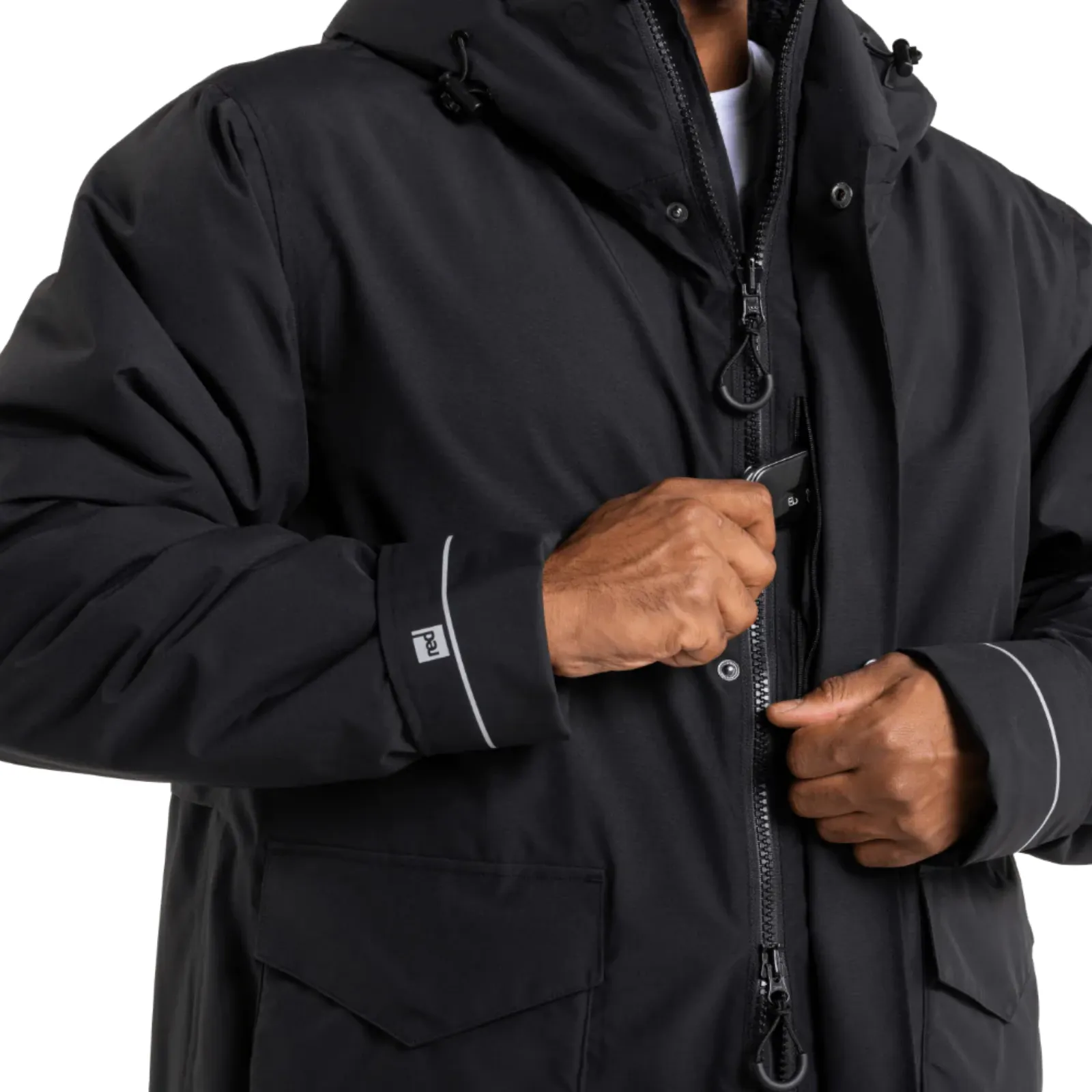 Red Adult EVO Pro Slimline Waterproof Parka Jacket