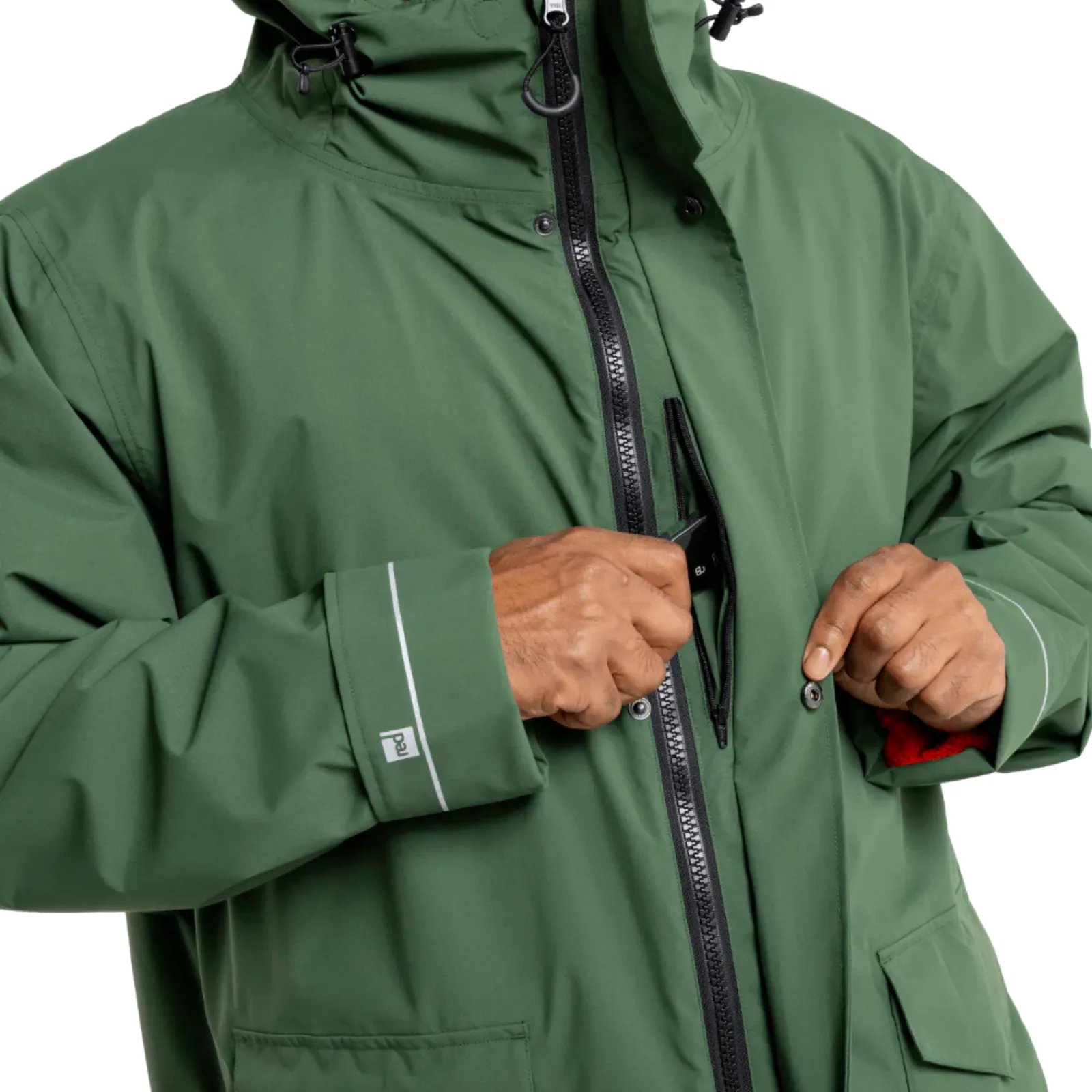 Red Adult EVO Pro Slimline Waterproof Parka Jacket
