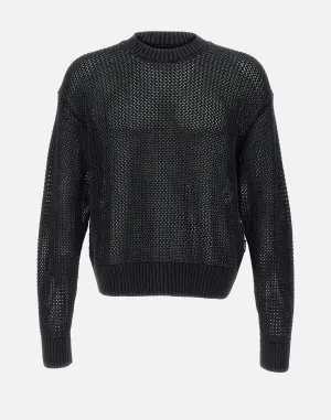 Representera öppen mätare svart tröja