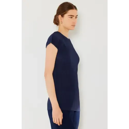 Rib Pleated Top