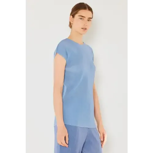 Rib Pleated Top