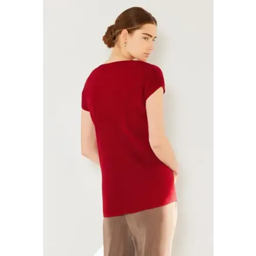 Rib Pleated Top