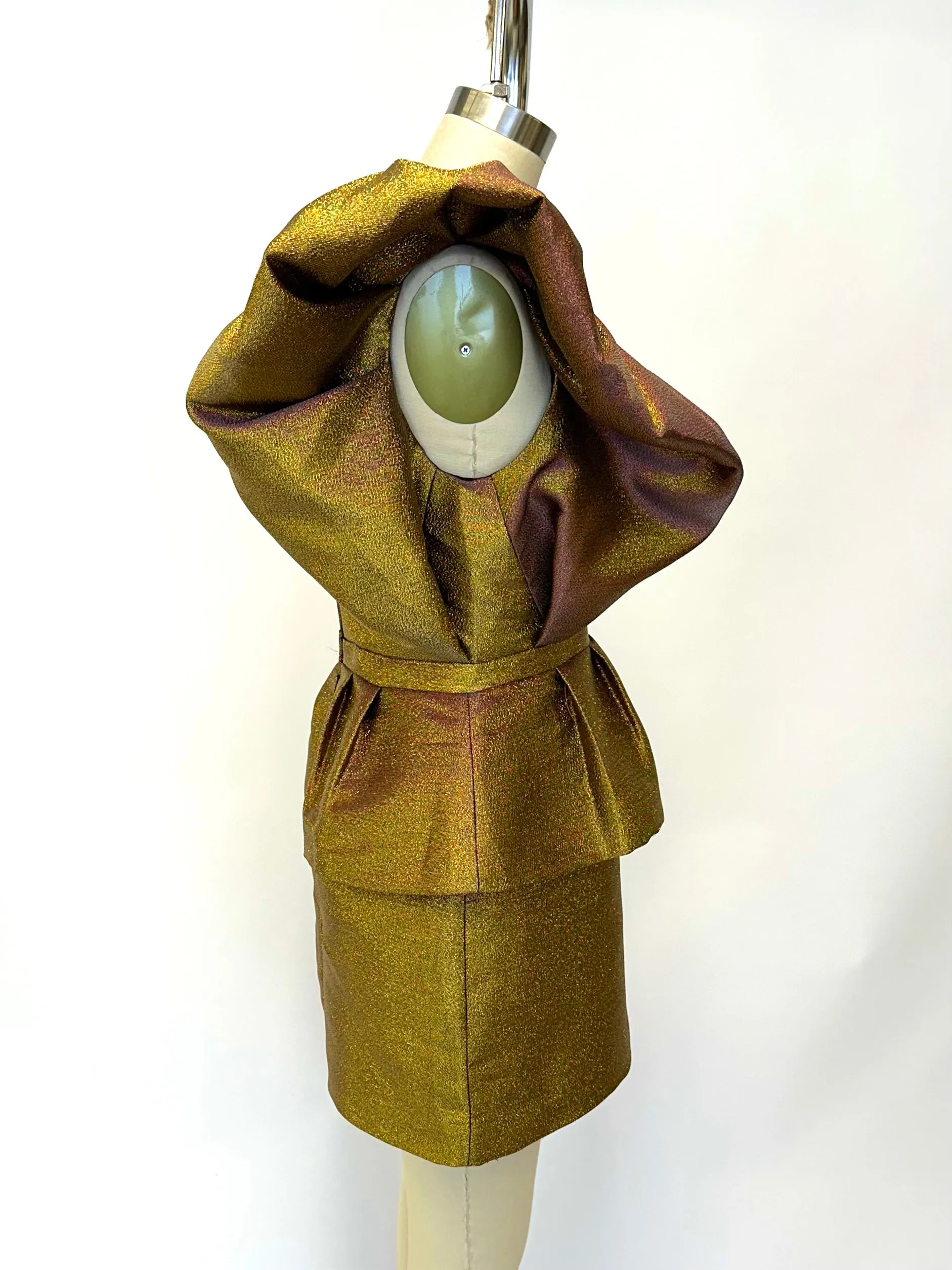 Ronny Kobo Calin Lamé Dress