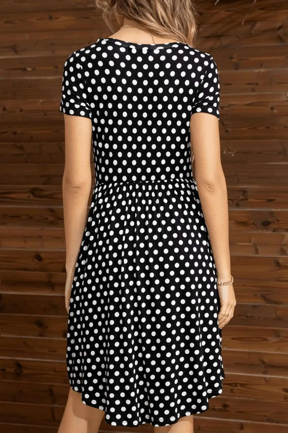 Round Neck Short Sleeve Dress