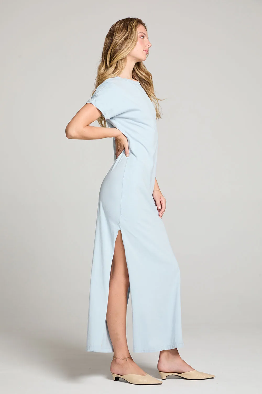 Saloonn Skyway Blue Maxi Dress