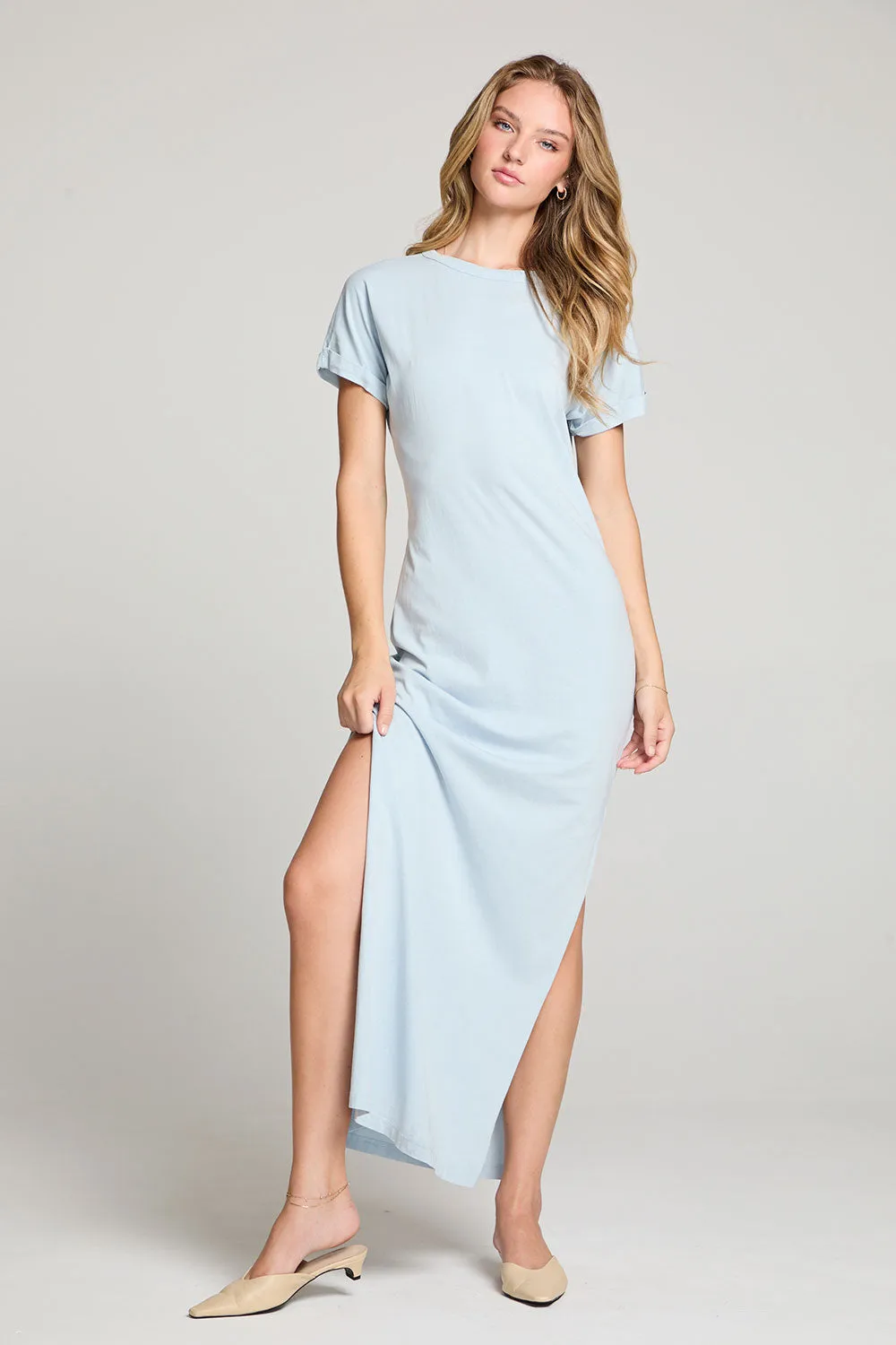 Saloonn Skyway Blue Maxi Dress