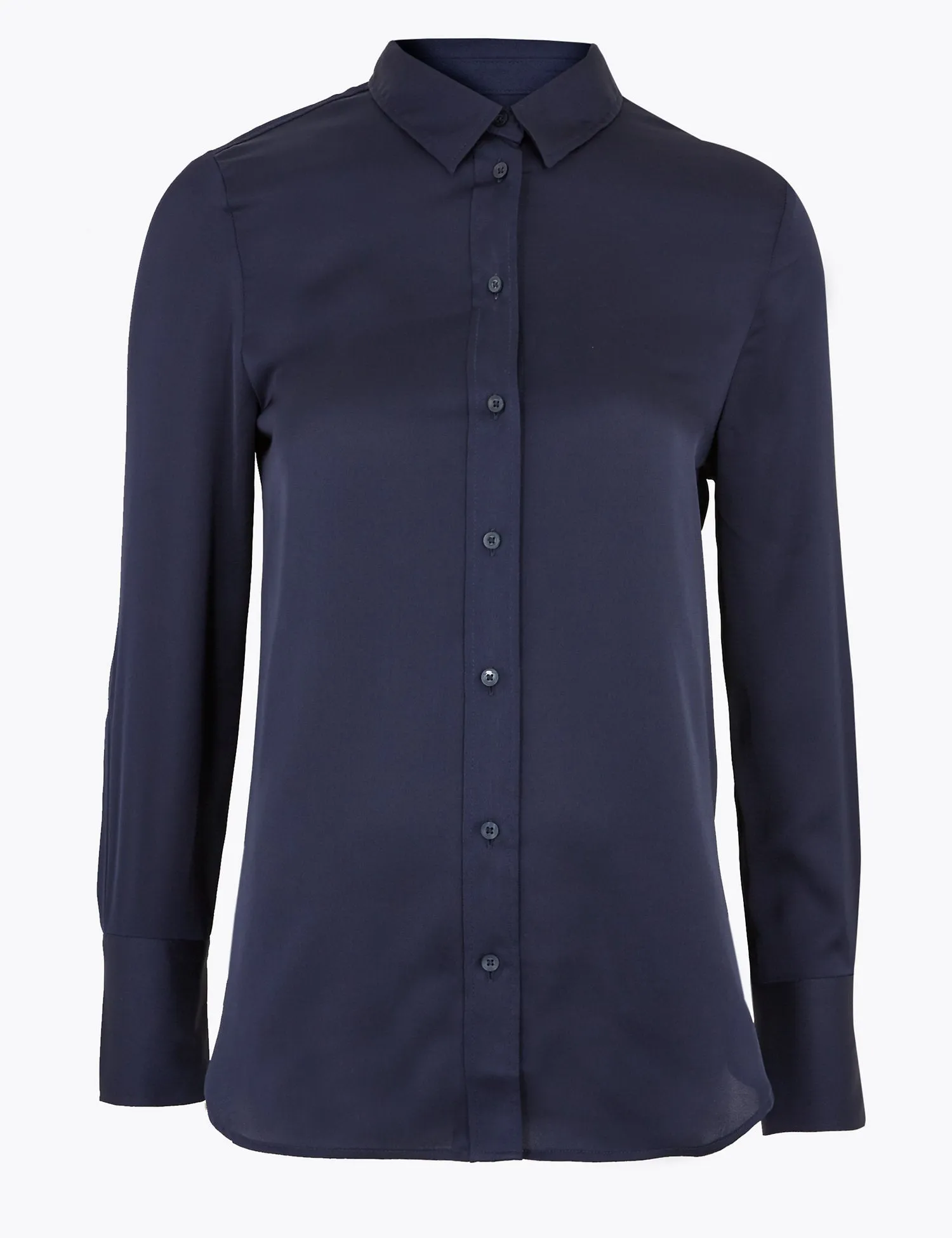 Satin Long Sleeve Shirt