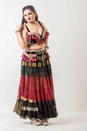 Senoritas skirt black/red/black WLS