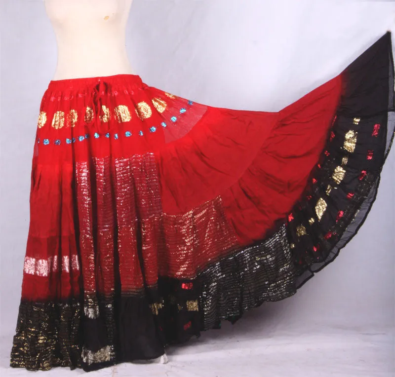 Senoritas skirt red black WLS