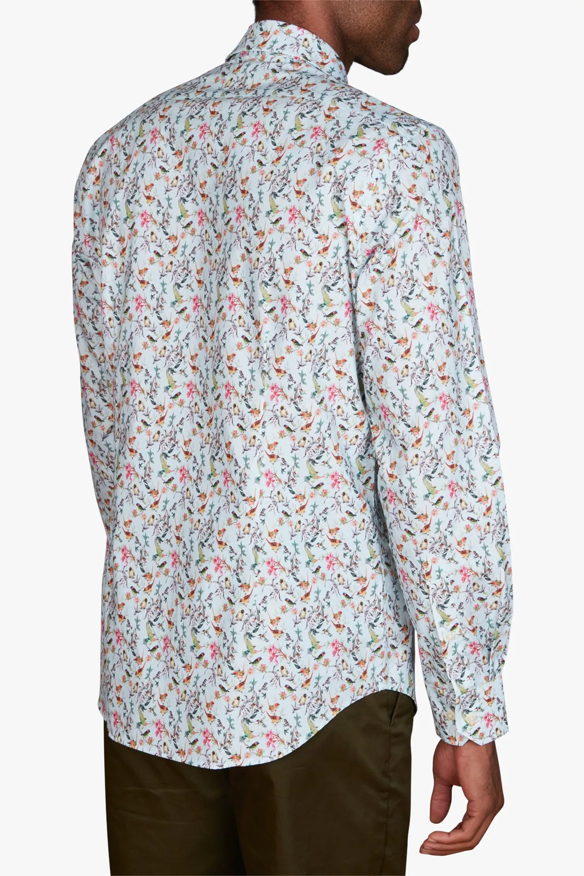 Simon Carter | Floral Bird Print Casual Shirt