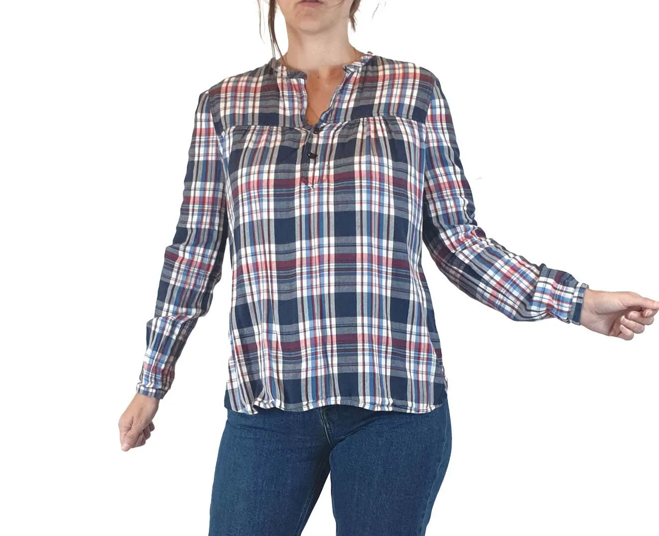 Skin & Threads plaid cotton shirt size 1