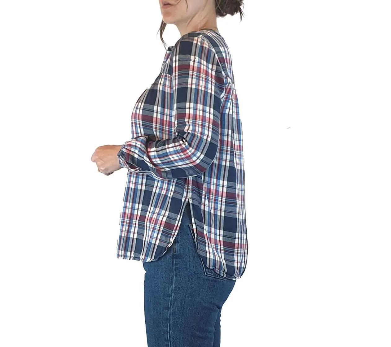 Skin & Threads plaid cotton shirt size 1