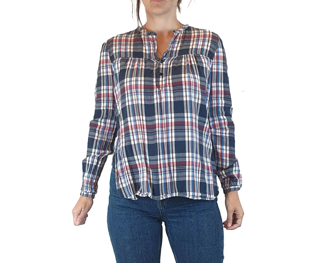 Skin & Threads plaid cotton shirt size 1