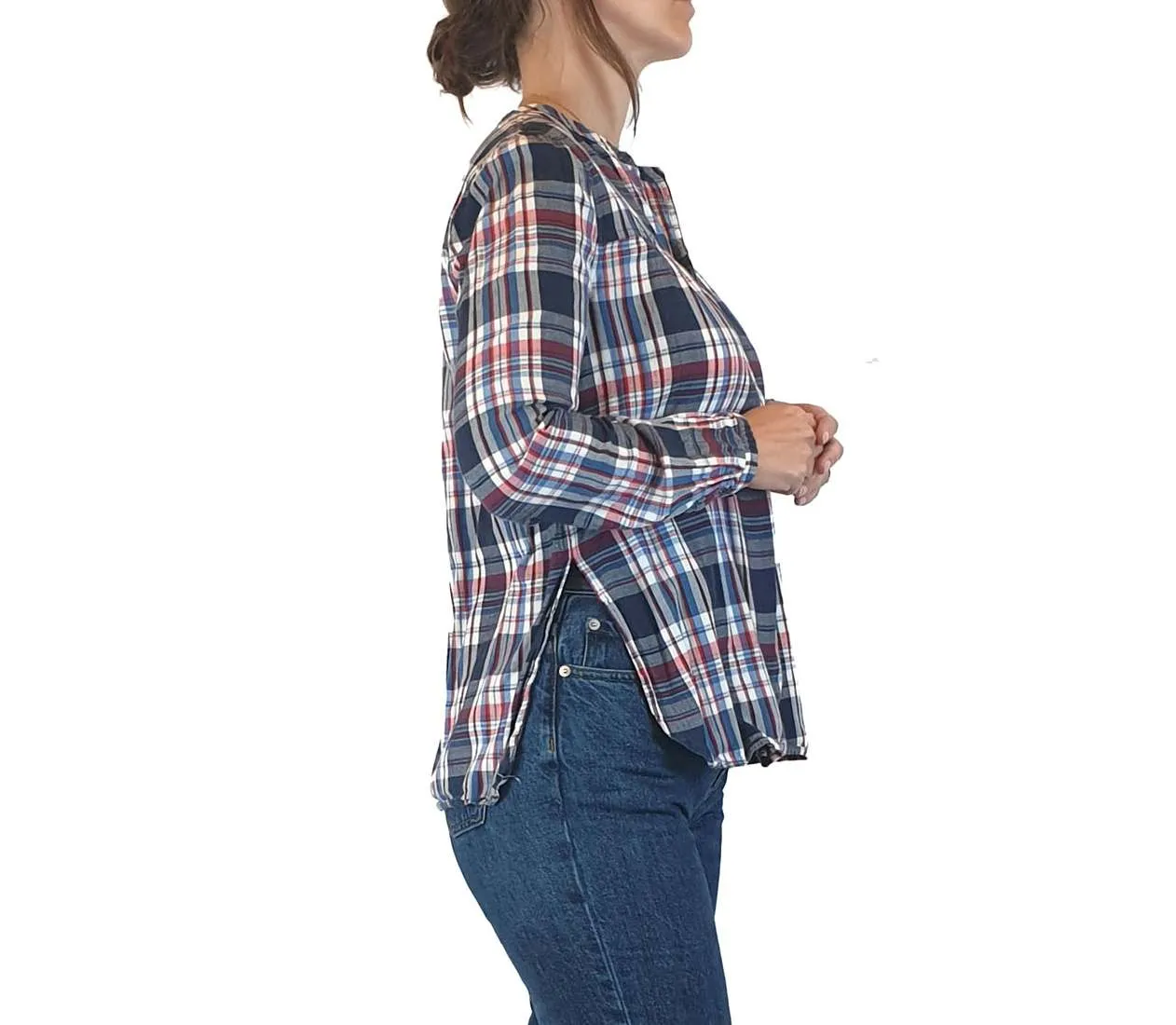 Skin & Threads plaid cotton shirt size 1