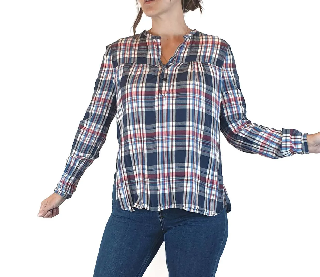 Skin & Threads plaid cotton shirt size 1