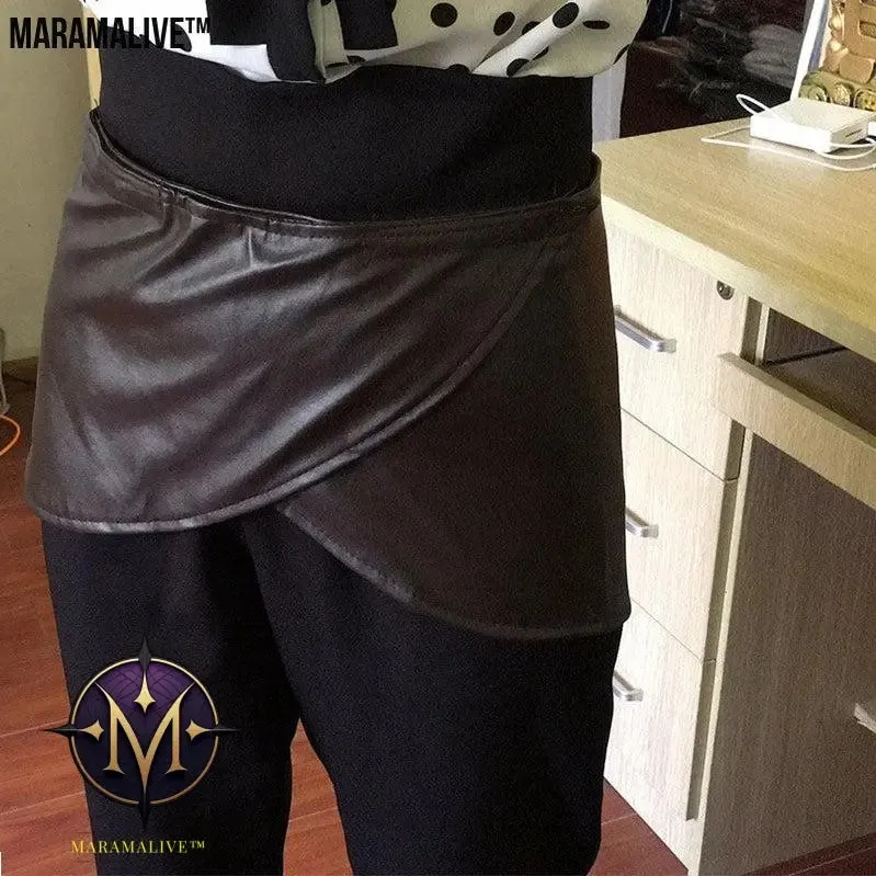 Small Leather Skirt Cosplay! Petite Pleather Roleplay Fun