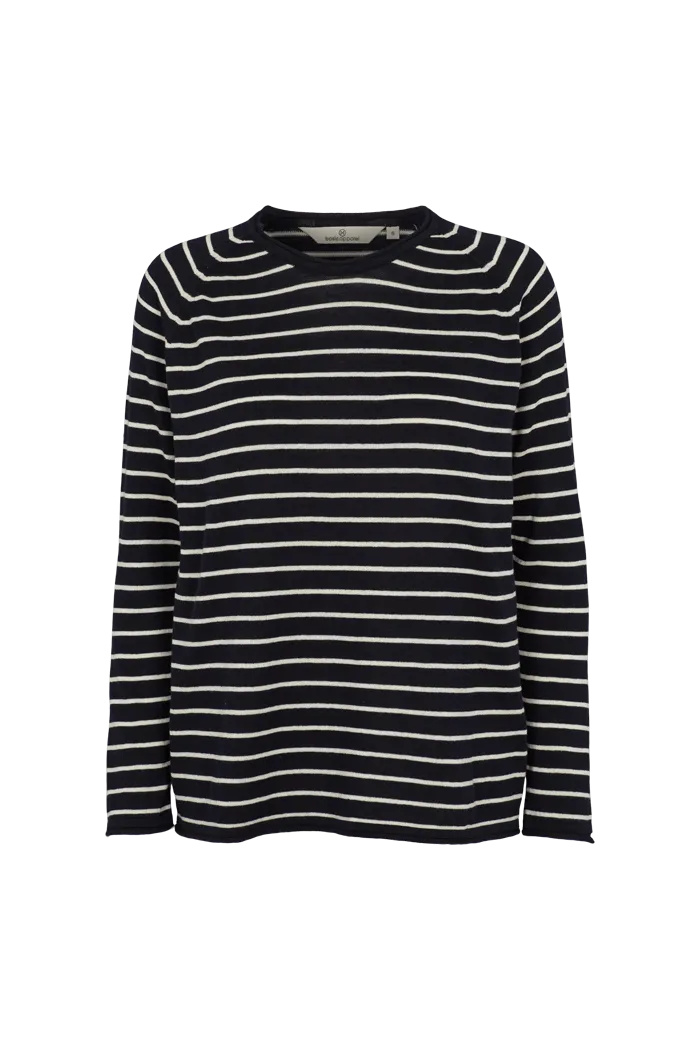 Soya Sweater - Navy/Whisper White