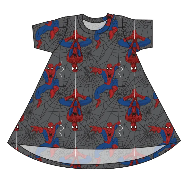 Spectacular Spidey Basic T-Shirt Dress