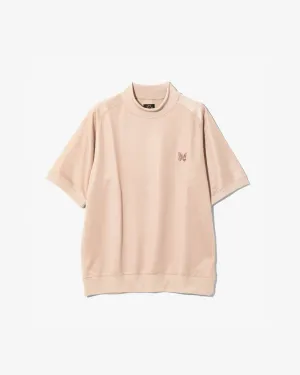 S/S Mock Neck Shirt - Bright Jersey - Pink