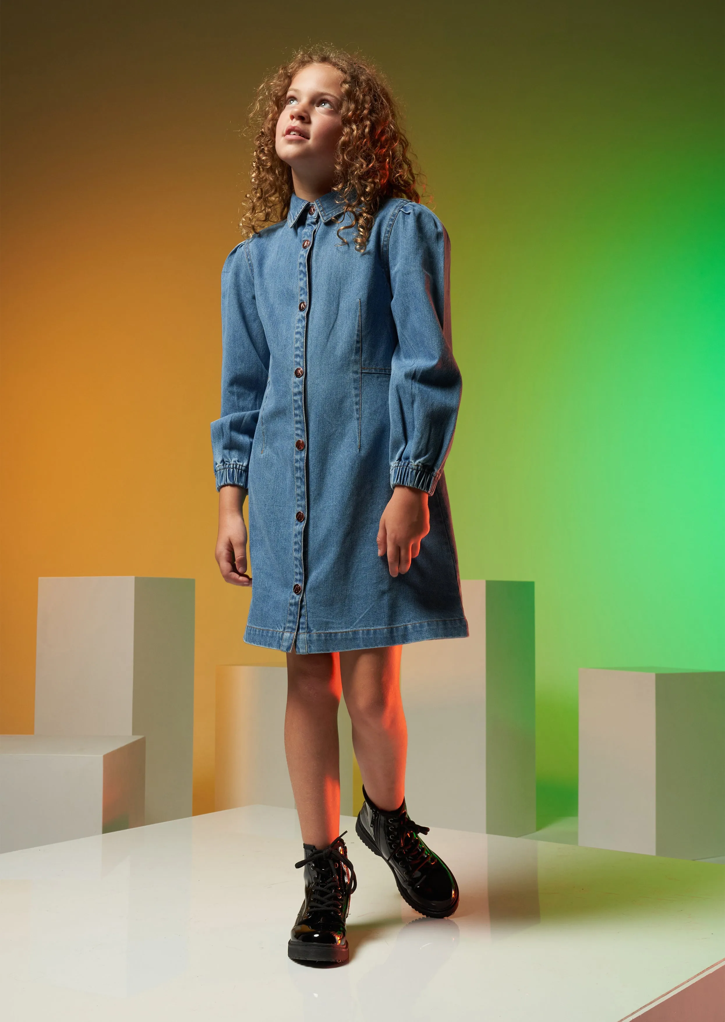 Staci Denim Shirt Dress