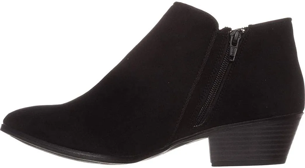Style & Co. Womens Wileyy Fabric Almond Toe Ankle Fashion, Black, Size 5.0